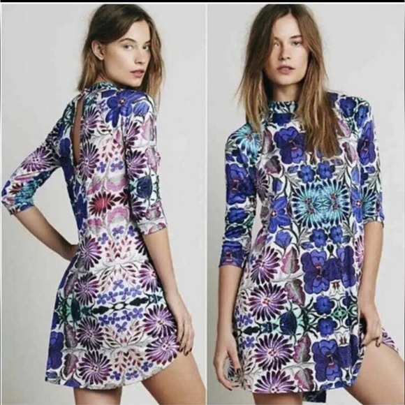 Free People Dresses & Skirts - 💥SALE💥FREE PEOPLE Fiesta White Floral Combo Dress